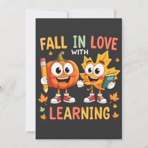 Invitación Enamorada de la escuela de aprendizaje