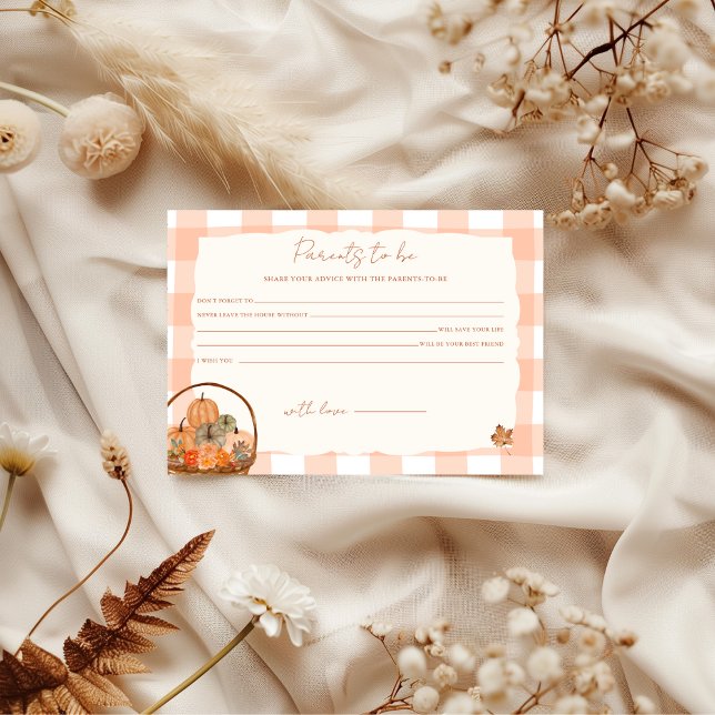 Invitación Enamorado Baby Shower Advice para los padres (Subido por el creador)