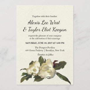 Invitación Enamorado - Magnolia Grandiflora Boda