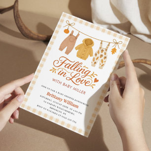 Invitación Enamorándose de la ropa de bebé de otoño Baby Show