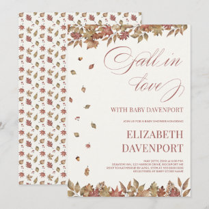 Invitación Enamorarse de la Fiesta de Bienvenida de Otoño del
