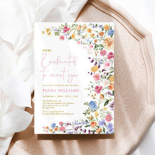 Invitación Encantada de Conocerte: Baby Shower de la Niña de 