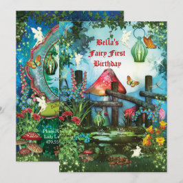 Invitación encantada del fiesta del bosque de