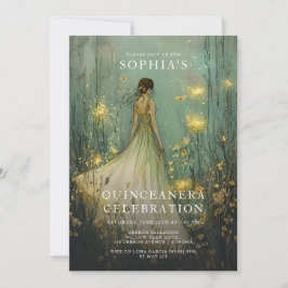 Invitación Encantado cuento de hadas forestal Quinceanera Cum