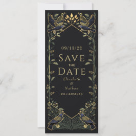Invitación Encantado Cuervo Gótico Encantado Boda Guardar Fec