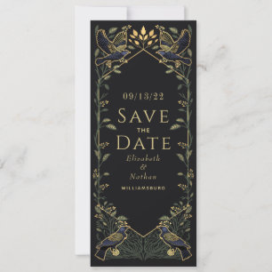 Invitación Encantado Cuervo Gótico Encantado Boda Guardar Fec