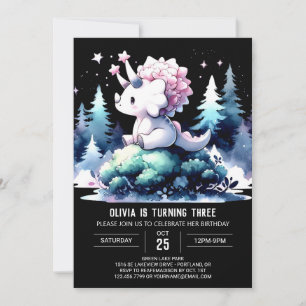 Invitación Encantado Dinosaur Triceratops Cumpleaños