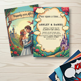 Invitación Encantado Forest Castle Woodland Fairytale Boda