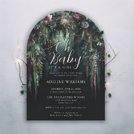 Invitación Encantado Forest Fairy Woodland Arch Baby Shower