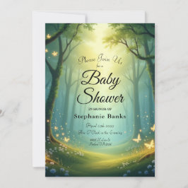 Invitación Encantado Sunlit Glimmer Grove