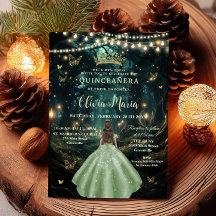 Encantado Vestido Verde de Sabor Forestal XV Quinc