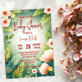 Invitación Encantador Baby Shower Springtime Blossom