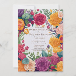 Invitación Encantador Boda de Flor Silvestre: Boho Bliss Invi