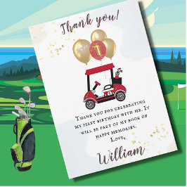 Invitación Encantador carrito de golf Primer cumpleaños