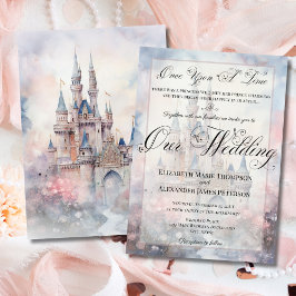 Invitación Encantador Castillo de Cuentos de Hadas Nuestro Bo