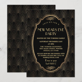 Invitación Encantador Fiesta de Año Nuevo del Gran Gatsby de 