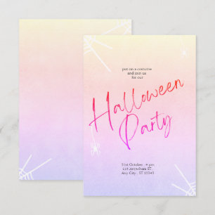 Invitación Encantador Fiesta manuscrito de Halloween