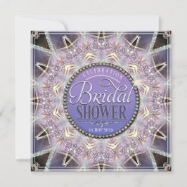Invitación Encantador Lilac Mandala Light Bridal Shower Invit