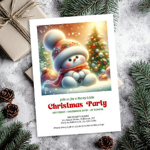 Invitación Encantador muñeco de nieve divertido invita tonos 