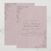 Encantadora Boda de Esquina de Rosa Elegante Rústi
