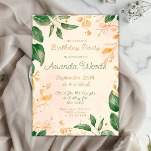 Invitación Encantadora Celebración de Cumpleaños con Delicia 