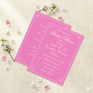 Invitación Encantadora lluvia de boda rosa preciosa escritura