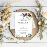 Invitación Encantadora vegetación tropical floral Boda españo<br><div class="desc">Esta encantadora y florida vegetación tropical invita a las bodas españolas a un boda rústico. Este encantador diseño pintado a mano presenta flores preciosas de color rubia,  violeta y verde follaje cuidadosamente dispuestos en elegantes ramos.</div>