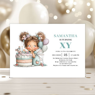Invitación encantadora y caprichosa para el cuarto