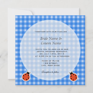 Invitación Encantadoras planchas de estilo campestre y bodas