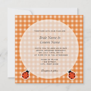 Invitación Encantadoras planchas de estilo campestre y bodas