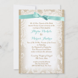 Invitación Encantadores arcos y encajes
