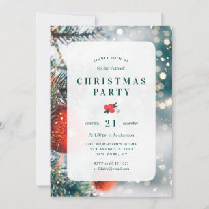 Invitación encantadores navidades modernos fiesta