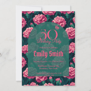 Invitación Encanto de Clavel para Cumpleaños 5