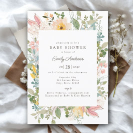 Invitación Encanto de Jardín de Flores Silvestres | Baby Show