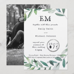 Invitación Encanto de jardín urbano - Kraft de tipos de letra