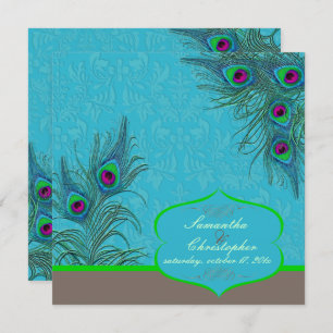 Invitación Encanto de pavo real PixDezines