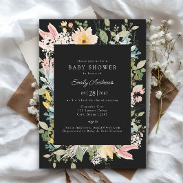 Invitación Encanto del Jardín de Flores Silvestres | Baby Sho