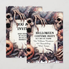 Invitación Encanto escalofriante: Llamada de la fiesta de Per