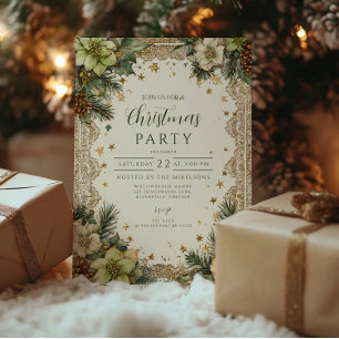 Invitación Encanto rústico de Woodland para navidades