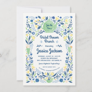 Invitación Encantoso Brunch / Té de Despedida de Soltera