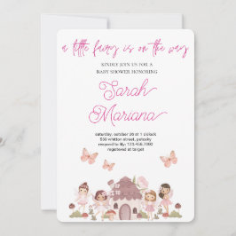 Invitación Enchanted Fairy Baby Shower