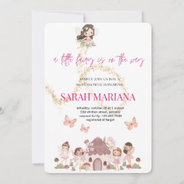 Invitación Enchanted Fairy Baby Shower