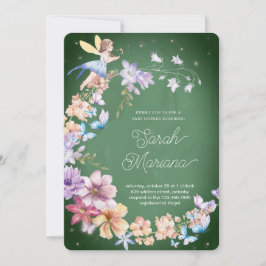 Invitación Enchanted Fairy Baby Shower