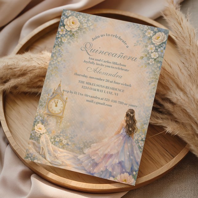 Invitación Enchanted Fairytale Garden Quinceañera (Subido por el creador)