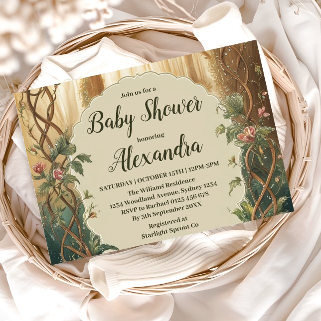 Invitación Enchanted Forest  Baby Shower (Subido por el creador)