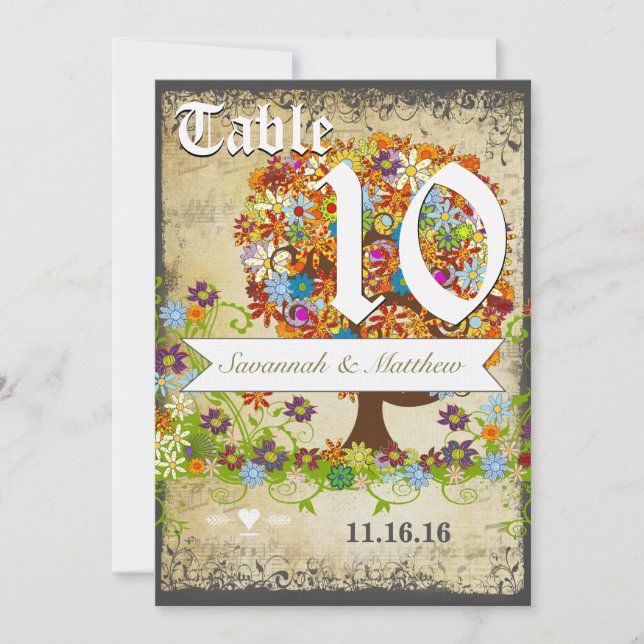 Invitación Enchanted Forest Side Branch Wedding Invitations (Anverso)