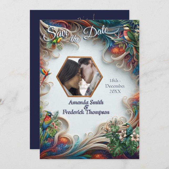 Invitación Enchanted Magical Fantasy Creations  (Anverso / Reverso)