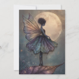 Invitación Enchanted Moonlight Fairy Watercolor Fantasy