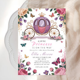 Invitación Enchanted Princess Carriage Baby Shower