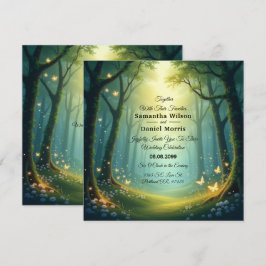 Invitación Enchanted Sunlit Summer Grove Wedding
